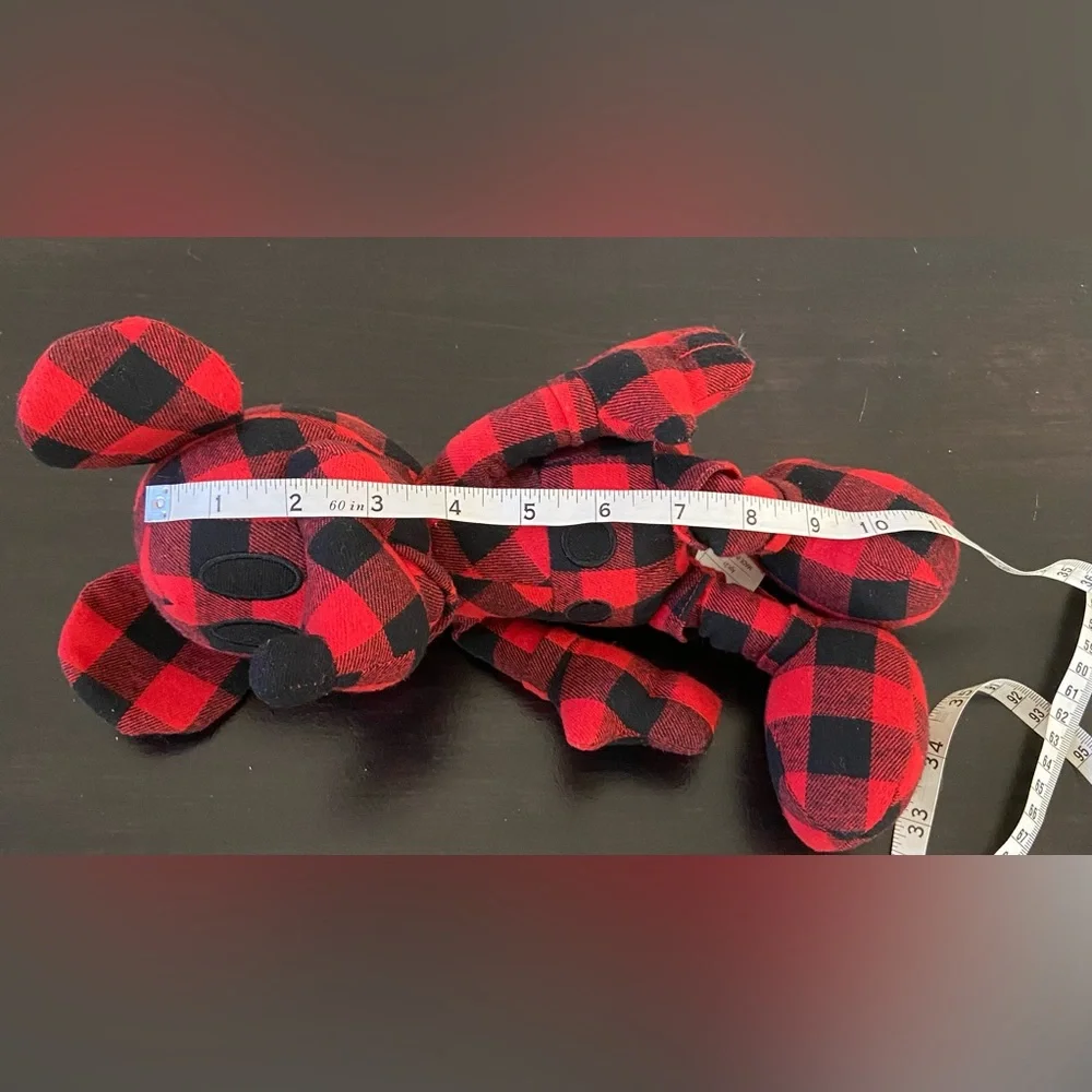 Disney Mickey Mouse X AE American Eagle Special Edition Plush Doll‎ Red Plaid